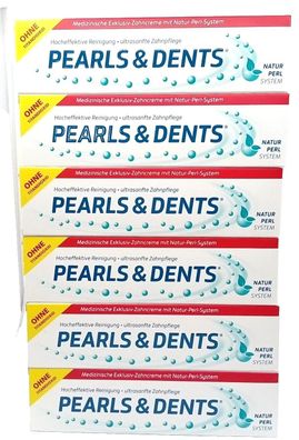 Aufgepasst !!! 6 x Pearls & Dents Zahncreme 100ml, 6x 100ml neue Formel