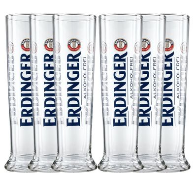 Erdinger Alkoholfrei Biergläser Set - 6x 0,3L