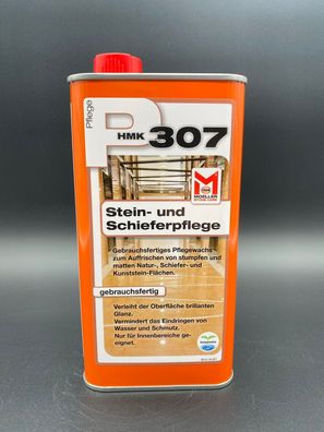 1 L Möller Chemie HMK P307 Stein und Schiefer Pflege Polierwachs Naturstein
