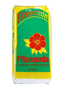 Florgamin Pflanzerde 60 L – Nährstoffreiche Universalerde für Garten & Pflanzen