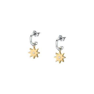 Playful bicolor rings earrings 2in1 Maia SAUY07