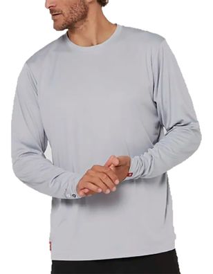 FOLLOW T-Shirt Water L/S light grey