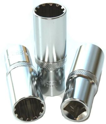 Industrie Spline-Nuss 1/2 Zoll CrV SW 22 – 76mm, Vielzahn