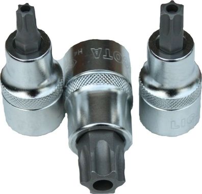 Innensechskant Stecknuss 1/2 Zoll T27 aus CrV (S2) Stahl mit Stirnloch