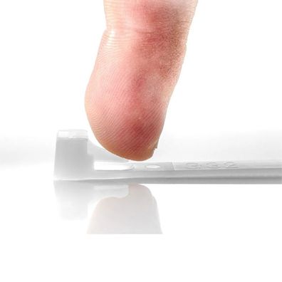 100 wiederlösbare Kabelbinder 150 x 7,6 mm naturweiß Polyamid