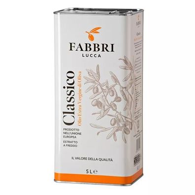 Fabbri Lucca Classico Olivenöl 4x 5 Liter Natives extra vergine Italien Toskana