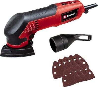 Einhell TC-DS 20 E Deltaschleifer 200W mit Drehzahlregelung, inklusive 9 Schleifpapie