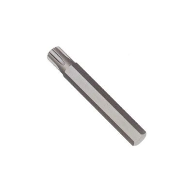 10mm Hex Bit 75mm S2 Stahl mit Ribe RM10 Profil