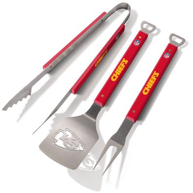 NFL Kansas City Chiefs Grillbesteck 3teilig Set Spirit Barbecue BBQ Grillzange