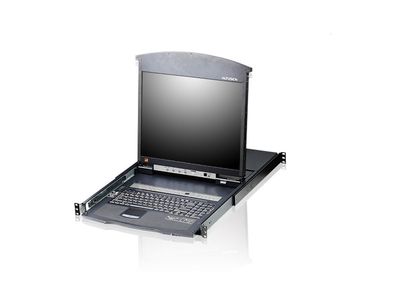 ATEN KL1508AM - KVM-Konsole mit KVM-Switch - 8 Anschlüsse - PS/2, USB - 43.2 cm (17")