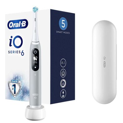 Oral-B iO6 Rotierende Zahnbürste Grau Akku 5 Modi App Bluetooth iO Series 6
