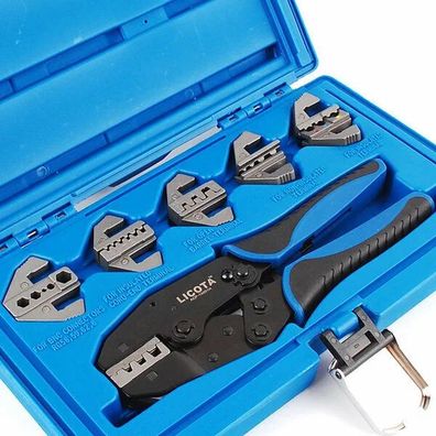6-in-1 Crimpzange aus Stahl für präzise Elektroinstallationen