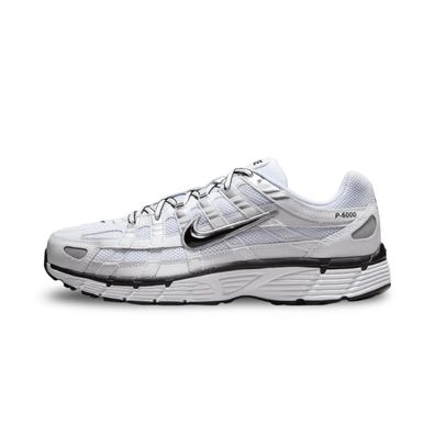 Nike P-6000 White Metallic Silver Black - 41