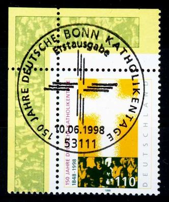 BRD 1998 Nr 1995 ZENTR-ESST ECKE-OLI X2312DA