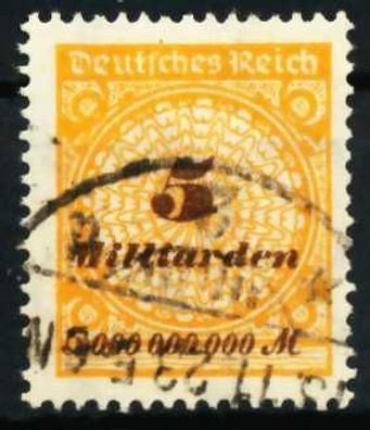 D-REICH INFLA Nr 327A gestempelt X6B697A