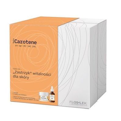 Floslek Pro Age Set: Beta-Carotin Gesichtsoel 30 ml & Anti-Aging Creme 50 ml