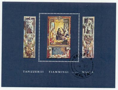 MALTA Block 6 zentrisch gestempelt X7BD68A