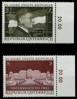 Österreich 1970 Nr 1322-1323 postfrisch ORA X7F342E
