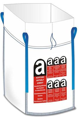 Big Bag für Asbest mit Schürze 1000 kg 90x90x110 cm 3 Stück