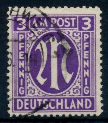 BIZONE AM-POST Nr 10-Az gestempelt X763826