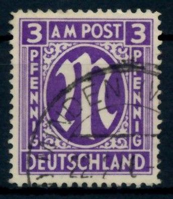 BIZONE AM-POST Nr 10-Az gestempelt X76381E