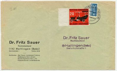 BRD 1955 Nr 211 BRIEF EF X7E665E