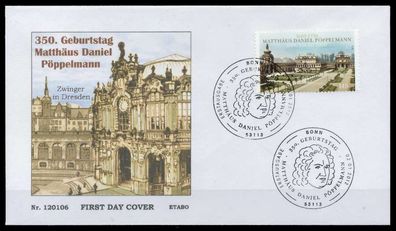 BRD BELEGE Nr 2905 BRIEF FDC X86F86E
