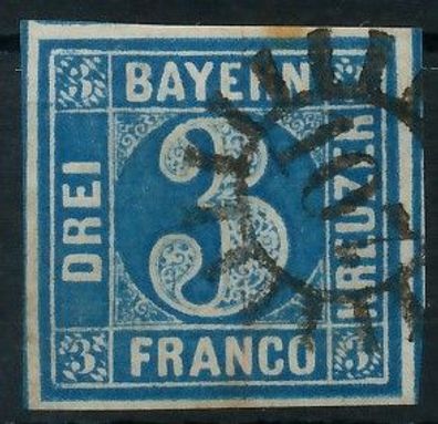 BAYERN Mühlradstempel AUF Nr 2II gMR 107 ZENTR- X6DE19A