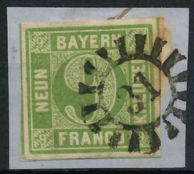 BAYERN Mühlradstempel AUF Nr 5III gMR 31 ZENTR X6FA89E