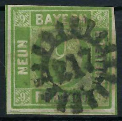 BAYERN Mühlradstempel AUF Nr 5III gMR 217 ZENTR X6FA8BA
