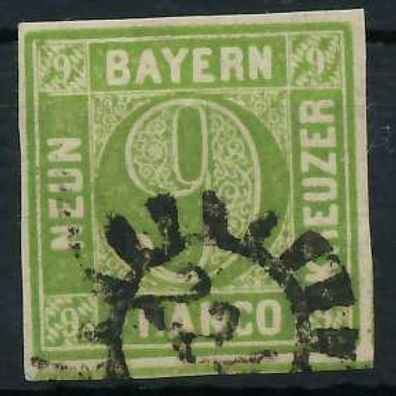 BAYERN Mühlradstempel AUF Nr 5III gMR 224 ZENTR X6FA8BE