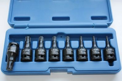 Schlagschrauber Nüsse Set 8-teilig Cr-Mo – Ribe M4-M14, 1/2 Zoll