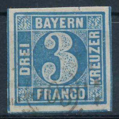 BAYERN Mühlradstempel AUF Nr 2II oMR 503 ZENTR- X7199C6