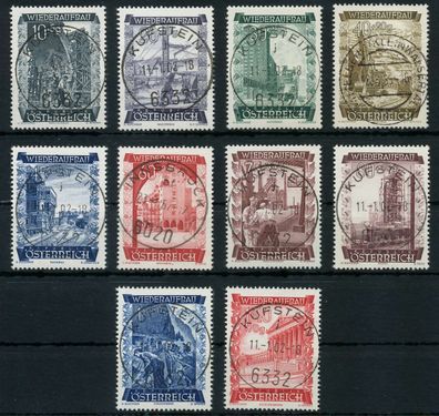 Österreich 1948 Nr 858-867 zentrisch gestempelt X75E4CE