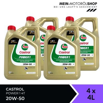 Castrol Power 1 4T 20W-50 4x4 Liter