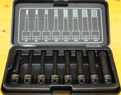 8-teiliges Schlagschrauber Nuss Set Cr-Mo M4-M16, 3/8 Zoll