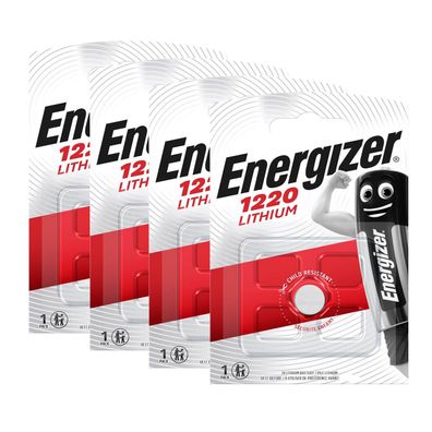 4x Energizer Knopfzelle Lithium CR 1220 DL CR1220 3V Batterien 1er Blister