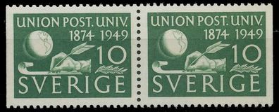 Schweden 1949 Nr 351Dl Dr postfrisch WAAGR PAAR SD8E13A