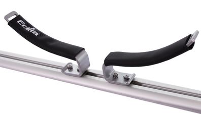 Flach-Ovalbügel für Dachträger, Stahl (4 Stück), für T-Nutensystem