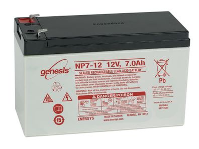 Hawker Genesis Bleiakku HK-NP7-12 VdS 12V 7Ah F1 4,8mm AGM Standby