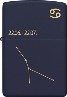Zippo Feuerzeug Navy Blau matt Cancer 60006935