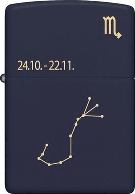Scorpio Navy Blau matt gelasert