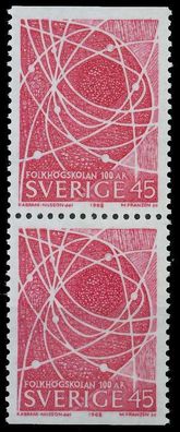 Schweden 1968 Nr 614Do Du postfrisch SENKR PAAR SE09BBA