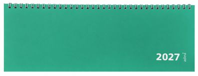 2027 ADINA Tischquerkalender 1W2S mintgrün Kartondeckel 30x10cm