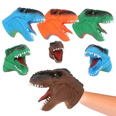 Depesche T-Rex Dino Handpuppe Dinosaurier Spielzeug Geschenk Zufällige Farbe