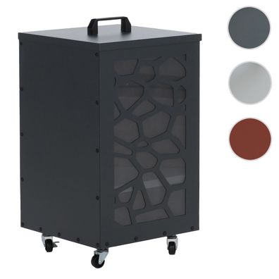 Pelletbehälter HWC-Q30 Waben, Pelletbox, Rollen Füße 64x36x36cm