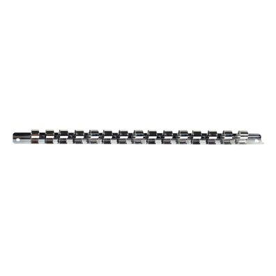 Steckschlüssel Halterung Metall mit 15 Clips und Hängeöse