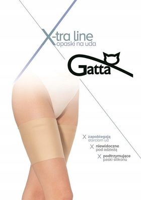Gatta Oberschenkelband gegen Wundscheuern schwarz beige Größe 3/, 5/6, 7/8
