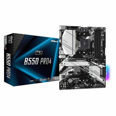 B550 Pro4 (schwarz/silber)