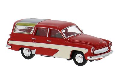 Wartburg 311 Camping rot, H0 Auto Modell 1:87, Brekina 27120